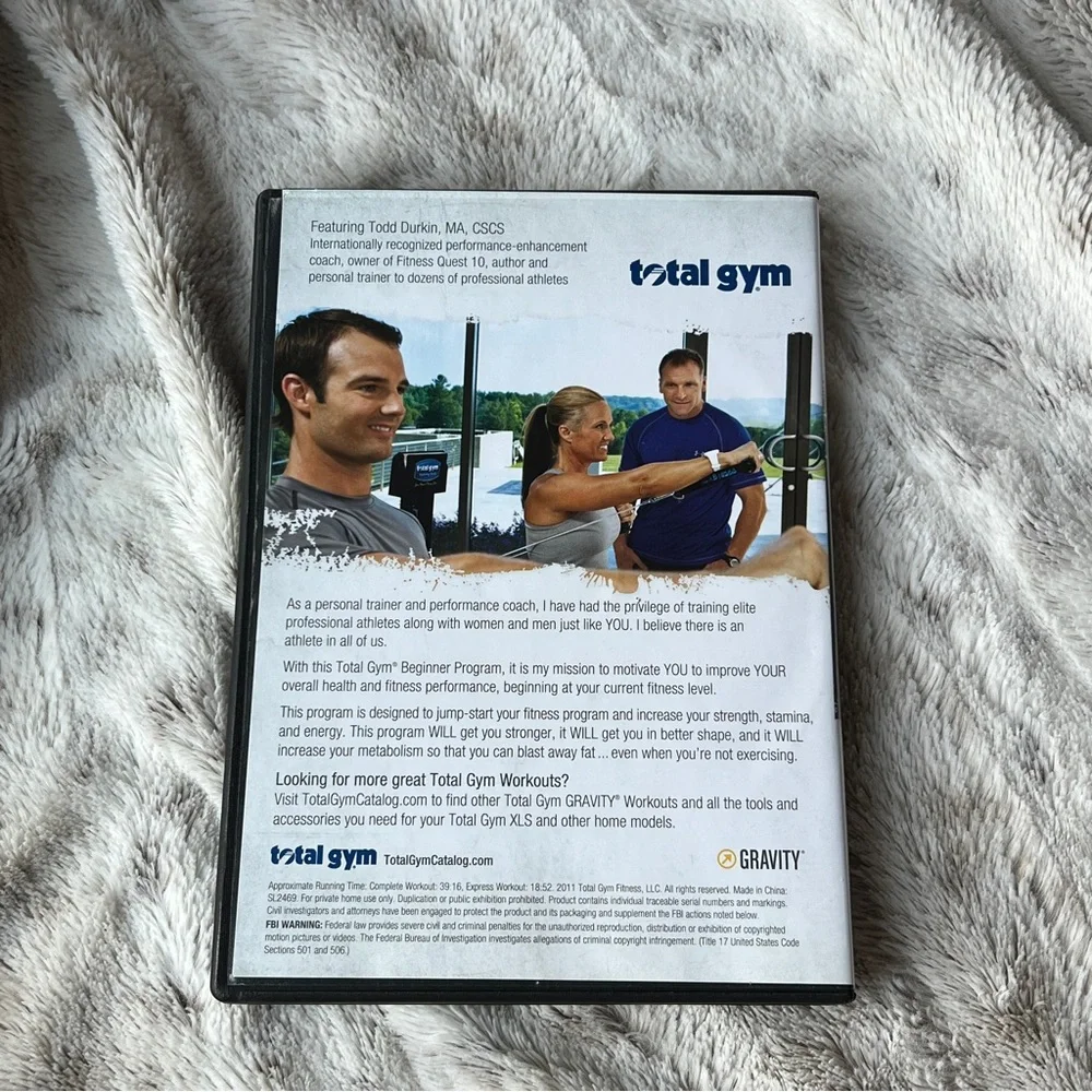 Total Gym Workout DVD Set 3 piece like new excellent condition